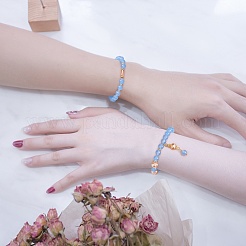 4Pcs 4 Style Natural Malaysia Jade & Synthetic Citrine Stretch Bracelets Set with Glass Beaded&nbsp;BJEW-SW00105-03