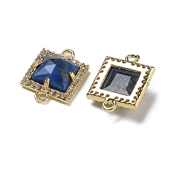 Natural Lapis Lazuli Faceted Square Links&nbsp;G-I375-03G-02