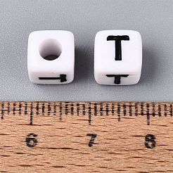 Opaque Acrylic Beads&nbsp;SACR-N020-04A-T