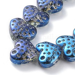 Electroplate Transparent Glass Beads Strands&nbsp;EGLA-R114-02A-FR04