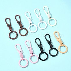 10Pcs Spray Painted Alloy Iron Spring Gate Rings&nbsp;FIND-FS0004-54
