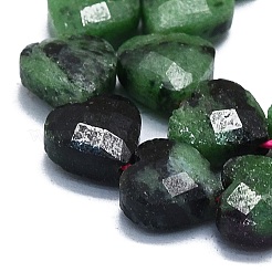 Natural Ruby in Zoisite Beads Strands&nbsp;G-K245-Q01-01