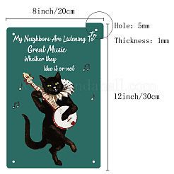 Rectangle Metal Iron Sign Poster&nbsp;AJEW-WH0157-325