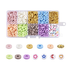 7790Pcs Flat Round Handmade Polymer Clay Beads&nbsp;CLAY-BT0001-01
