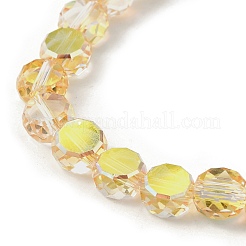Electroplate Glass Beads Strands&nbsp;X-EGLA-L045-G-HP01