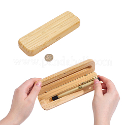 Rectangle Bamboo Pen Storage Case&nbsp;AJEW-WH0709-312B