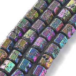 Electroplated Natural Lava Rock Beads Strands&nbsp;G-A251-A01-01A
