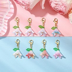 Acrylic Morning Glory Pendant Decorations&nbsp;HJEW-JM02861