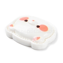 Animal Theme Opaque Resin Cabochons&nbsp;LS-RESI-E046-01D
