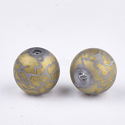 Electroplate Glass Beads&nbsp;EGLA-S178-03F