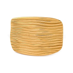 Ion Plating(IP) 304 Stainless Steel Rectangle Open Cuff Rings&nbsp;RJEW-M047-12G