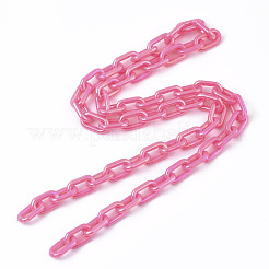 Acrylic Opaque Cable Chains&nbsp;PACR-N009-002F
