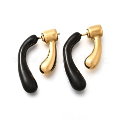 304 Stainless Steel Stud Earrings&nbsp;EJEW-C133-04G-04