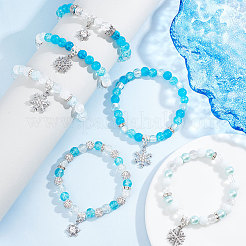 DIY Snowflake Bracelet Making Kit&nbsp;BJEW-SC0001-08