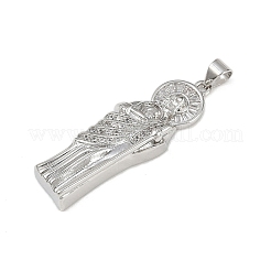 Brass Micro Pave Cubic Zirconia Pendants&nbsp;KK-R230-12P