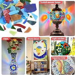 200G 2 Colors Multi-color Glass Mosaic Tiles&nbsp;MOSA-YW0001-01