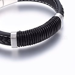 Leather Cord Bracelets&nbsp;BJEW-E345-09P
