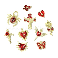20Pcs 10 Styles Alloy Enamel Pendants&nbsp;FIND-CJ0004-15