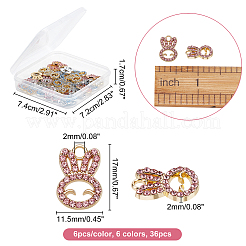 36Pcs 6Colors Alloy Pendants&nbsp;FIND-CA0004-54