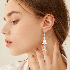 120Pcs 6 Colors Transparent Acrylic Bead Caps&nbsp;TACR-SC0001-51