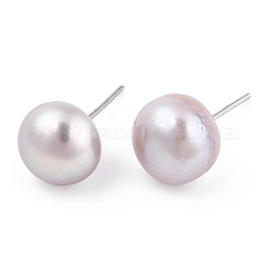 Natural Pearl Stud Earrings&nbsp;PEAR-N020-10A