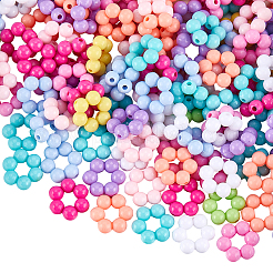 100Pcs Opaque Acrylic Bead Frame&nbsp;TACR-FP0001-03