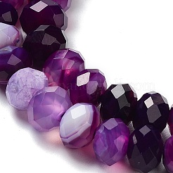Natural Banded Agate/Striped Agate Beads Strands&nbsp;G-E605-A02-01D