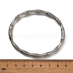 304 Stainless Steel Bamboo Joint Hinged Bangle&nbsp;JB757A