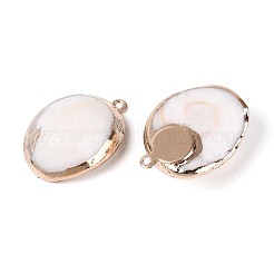 Electroplated Natural Shell Pendants&nbsp;BSHE-T015-14