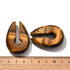 Natural Tiger Eye Ear Plugs Gauges&nbsp;G-I359-13E-04