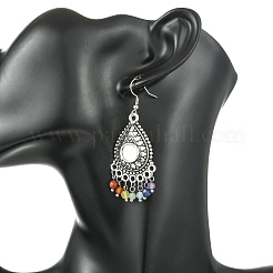 Gemstone Tassel Chandelier Earrings&nbsp;EJEW-JE07176-02