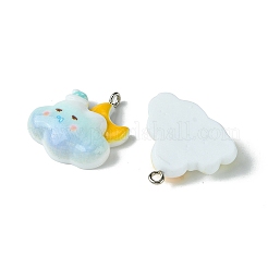 5Pcs 5 Colors Opaque Resin Pendants&nbsp;RESI-FS0001-67B