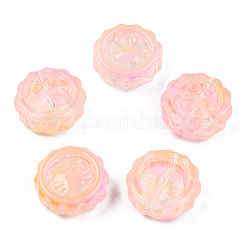 Transparent Spray Painted Glass Beads&nbsp;GLAA-N035-037-G03