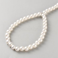 Plastic Imitation Pearl Beaded Pet Leash&nbsp;AJEW-WH20097-071