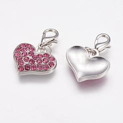Alloy Rhinestone Pendants&nbsp;RB-C1386-A24P
