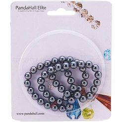 Non-magnetic Synthetic Hematite Bead Strands&nbsp;G-PH0028-8mm-09