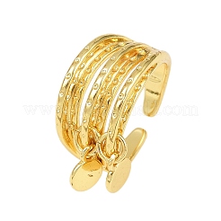 Brass Cuff Rings&nbsp;RJEW-C140-03G