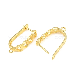 Brass Hoop Earring Findings&nbsp;KK-CBA5558-01G