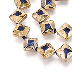 Electroplate Glass Beads Strands&nbsp;EGLA-T021-24C