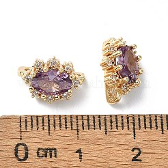 Brass Pave Dark Orchid Cubic Zirconia Multi-Strand Links&nbsp;FIND-Z029-11A