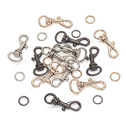 15Pcs 6 Colors Alloy Swivel Snap Hook Clasps&nbsp;FIND-TA0003-79