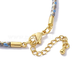 Polyester Cord Braided Bracelet Makings&nbsp;MAK-Z003-01G-17