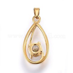 304 Stainless Steel Pendants&nbsp;STAS-P216-66G