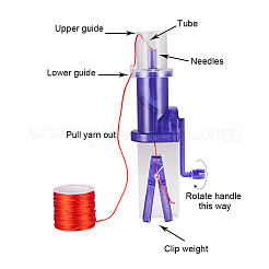 Creative Hand-operated Embellish-Knit Knitting Machine&nbsp;TOOL-WH0042-01
