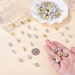 60Pcs 2 Styles Polymer Clay with Rhinestone Beads&nbsp;DIY-TA0016-14