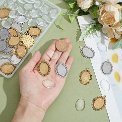 DIY Oval Pendants Making Kits&nbsp;DIY-PH0032-17