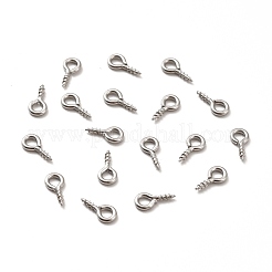 Non-Tarnish 304 Stainless Steel Screw Eye Pin Peg Bails&nbsp;STAS-E044-07P-01