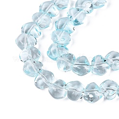 Baking Paint Transparent Glass Beads Strands&nbsp;GLAA-Q109-01A-01