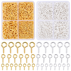 600Pcs Iron Screw Eye Pin Peg Bails&nbsp;IFIN-YW0003-80