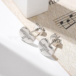 Rack Plating Brass Micro Pave Clear Cubic Zirconia Stud Earrings&nbsp;EJEW-K299-01P-T